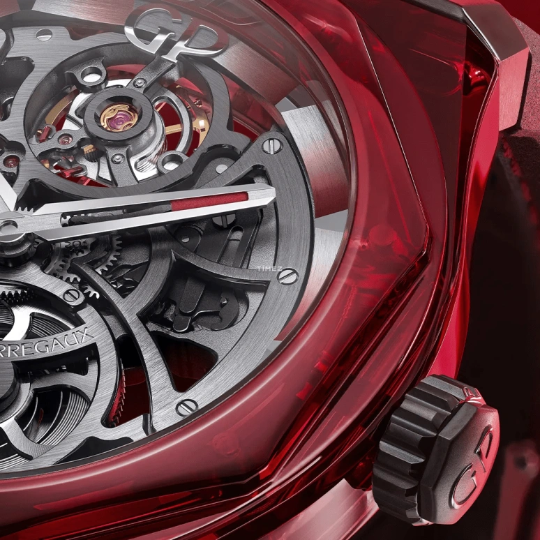 Girard-Perregaux,Laureato 44mm,44mm,Titanium,Skeleton,Automatic,Tourbillon,54hours,81071,81071-44-3115-1CX
