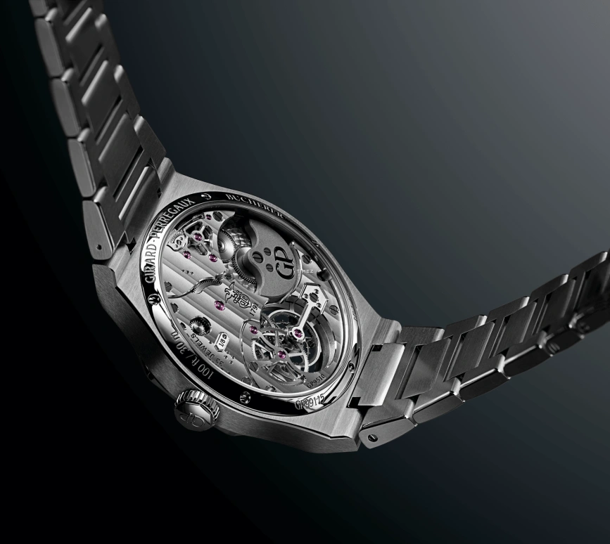 Girard-Perregaux,Laureato 45mm,45mm,White Gold,Titanium,Grey,Automatic,Tourbillon,49hours,99115,99115-21-3372-1GM
