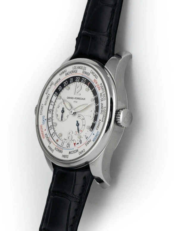 Girard-Perregaux,Other 41mm,41mm,Stainless Steel,White,Automatic,Power Reserve Indicator,World Time,49850,49850-11-152-BA6A
