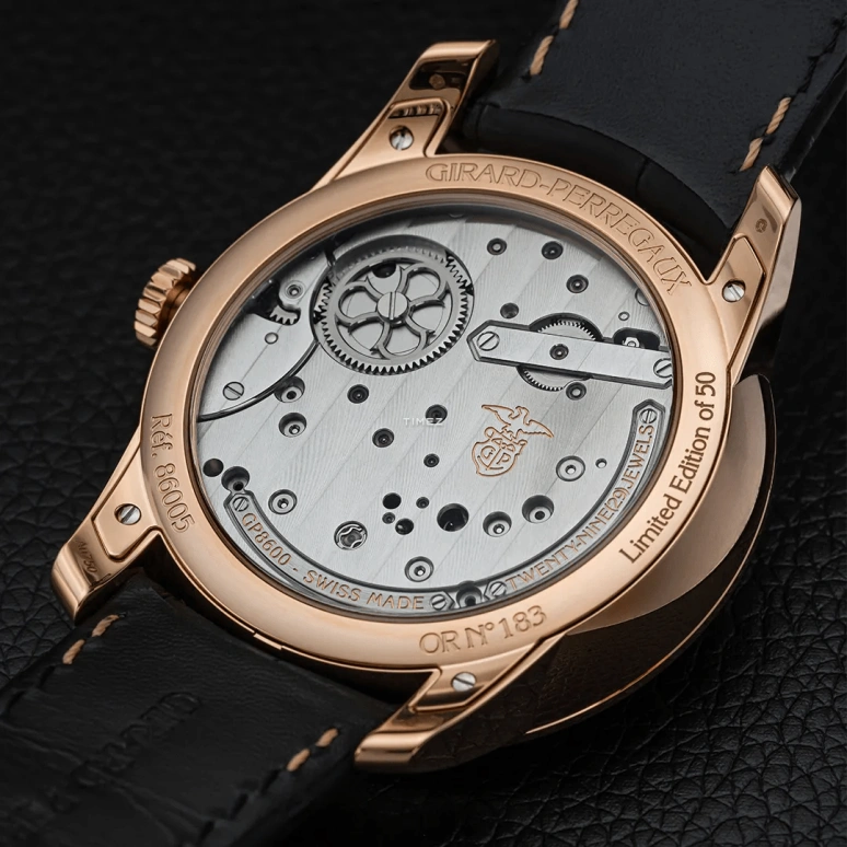 Girard-Perregaux,Bridges 40mm,40mm,Rose Gold,Skeleton,Automatic,Tourbillon,Sapphire,Crystal Glass,86005,86005-52-002-BB6A