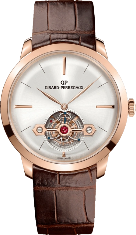 Girard-Perregaux,Bridges 40mm,40mm,Rose Gold,Silver White,Automatic,48hours,In-house Caliber,99535,99535-52-131-BKHA