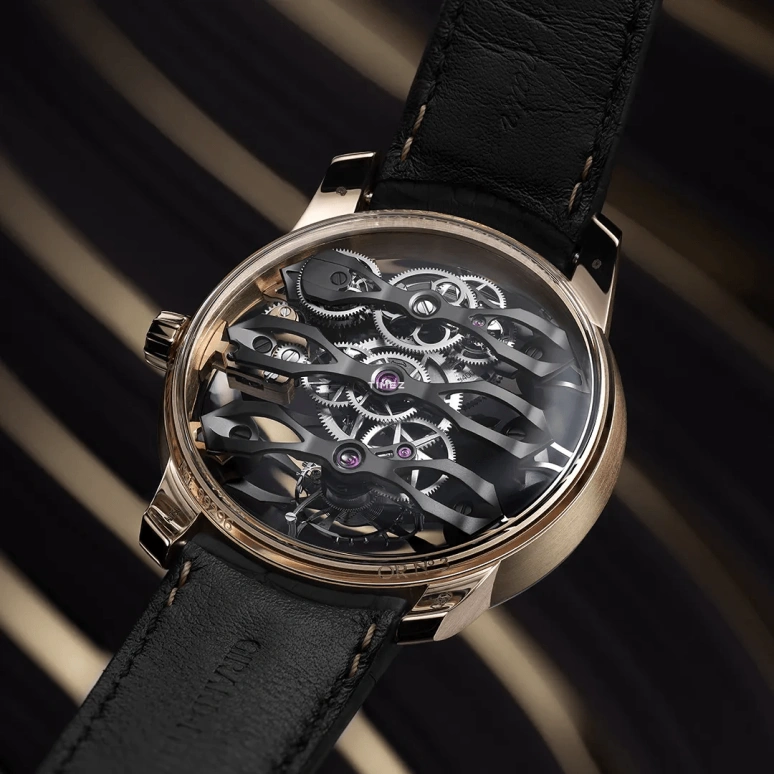 Girard-Perregaux,Bridges 44mm,44mm,Rose Gold,Skeleton,Automatic,Tourbillon,Sapphire,Crystal Glass,99296,99296-52-001-BA6A