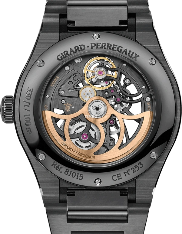 Girard-Perregaux,Laureato 42mm,42mm,Ceramic,Black,Automatic,54hours,In-house Caliber,81015,81015-32-3518-32A