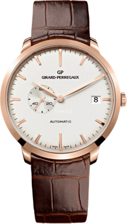 Girard-Perregaux,1966 41mm,41mm,Rose Gold,Silver,Automatic,Day,54hours,49543,49543-52-131-BKBA