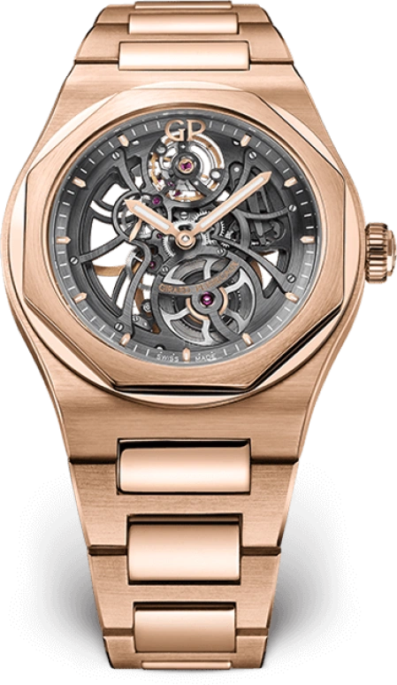 Girard-Perregaux,Laureato 42mm,42mm,Rose Gold,Skeleton,Automatic,Tourbillon,54hours,81015,81015-52-002-52A