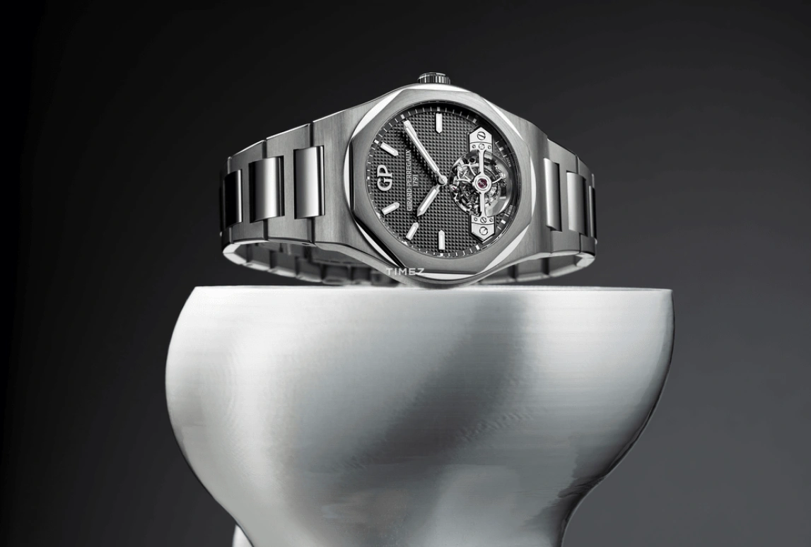 Girard-Perregaux,Laureato 45mm,45mm,White Gold,Titanium,Grey,Automatic,Tourbillon,49hours,99115,99115-21-3372-1GM