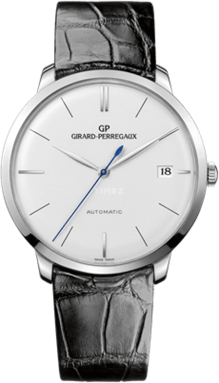 Girard-Perregaux,1966 41mm,41mm,White Gold,Silver,Automatic,Day,54hours,49527,49527-53-131-BK6A