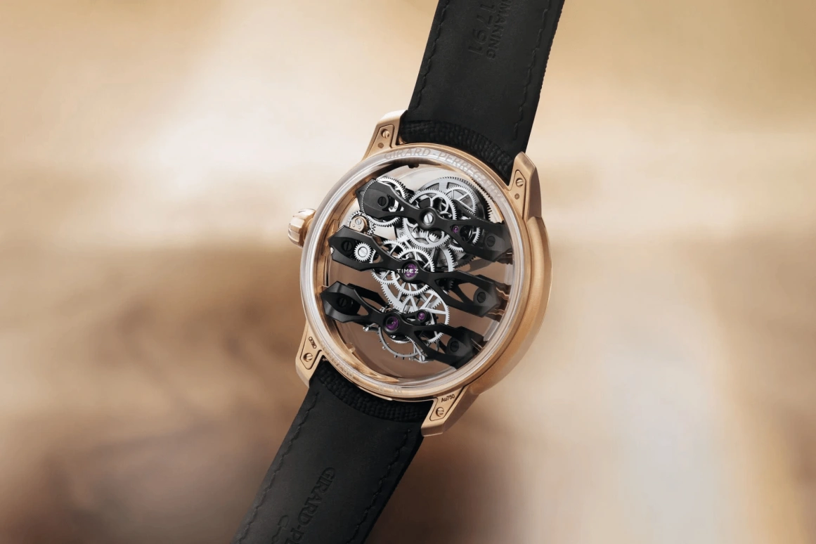 Girard-Perregaux,Bridges 44mm,44mm,Pink Gold,Skeleton,Automatic,Tourbillon,60hours,99296,99296-52-3434-5CC