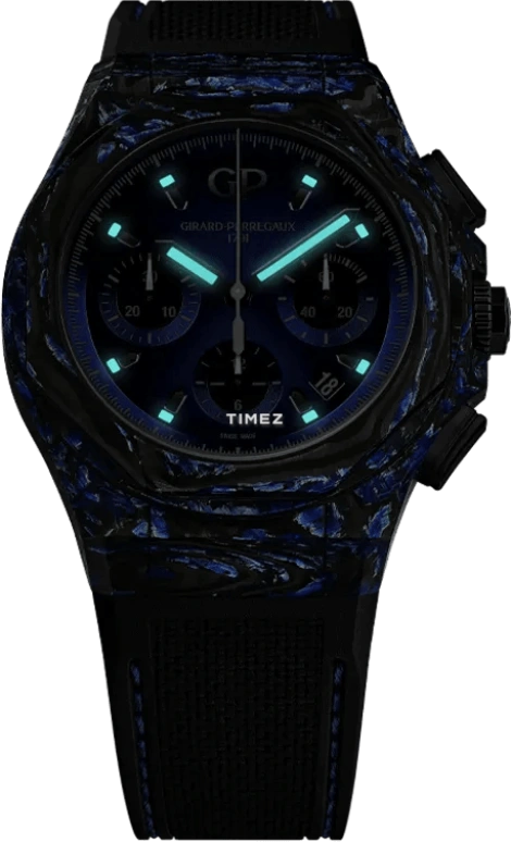 Girard-Perregaux,Laureato 44mm,44mm,Carbon,Fiber Glass,Black,Automatic,Chronograph,Day,81060,81060-36-691-FH6A