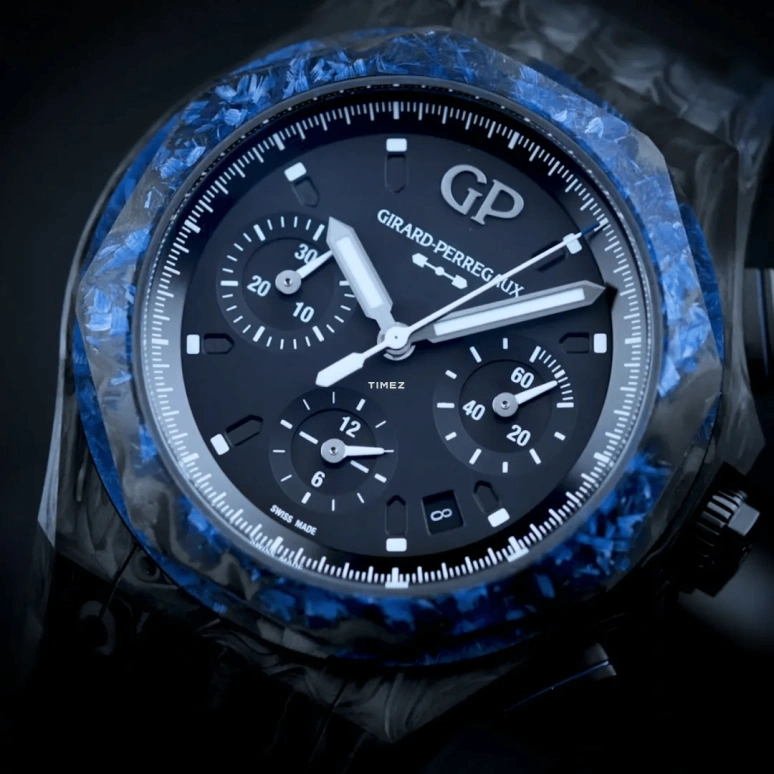 Girard-Perregaux,Laureato 44mm,44mm,Carbon,Fiber Glass,Black,Automatic,Chronograph,Day,81060,81060-36-694-FH6A