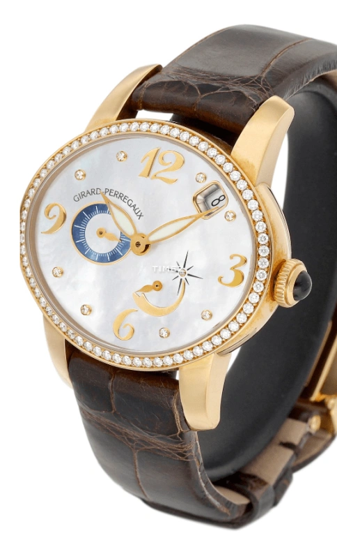 Girard-Perregaux,Cat's Eye 35.25x30.25mm,35.25x30.25mm,Rose Gold,Blue,Automatic,Date,Day,Power Reserve Indicator,80480D52A761,80480D52A761-JKBA