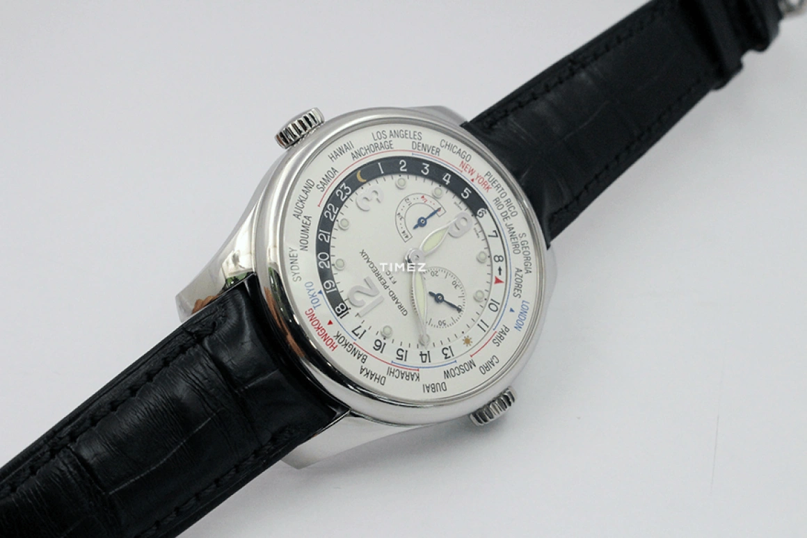 Girard-Perregaux,Other 41mm,41mm,Stainless Steel,White,Automatic,Power Reserve Indicator,World Time,49850,49850-11-152-BA6A