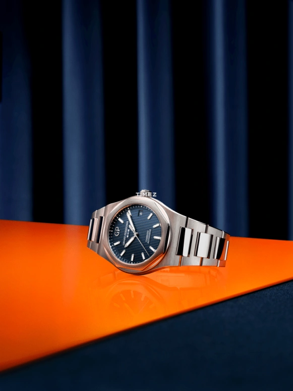 Girard-Perregaux,Laureato 38mm,38mm,Stainless Steel,Blue,Automatic,Day,46hours,81005,81005-11-3460-1CM