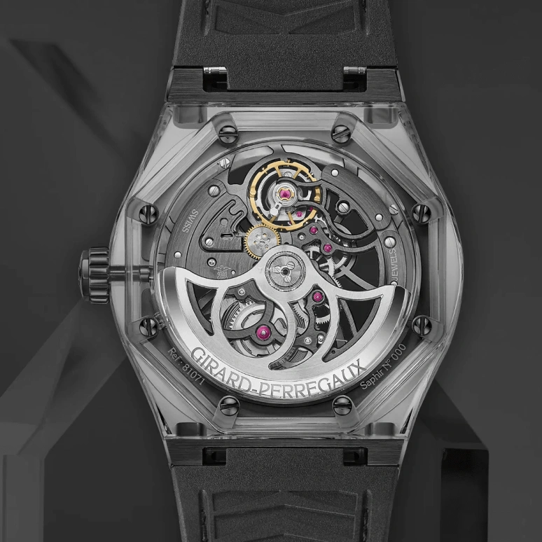 Girard-Perregaux,Laureato 44mm,44mm,Sapphire,Crystal,Titanium,Skeleton,Automatic,Tourbillon,54hours,81071,81071-43-2022-1CX