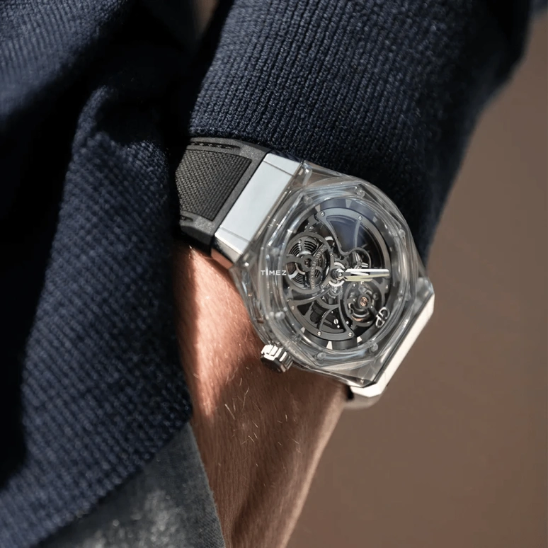 Girard-Perregaux,Laureato 44mm,44mm,Titanium,Sapphire,Crystal,Grey,Skeleton,Automatic,54hours,In-house Caliber,81071,81071-43-231-FB6A
