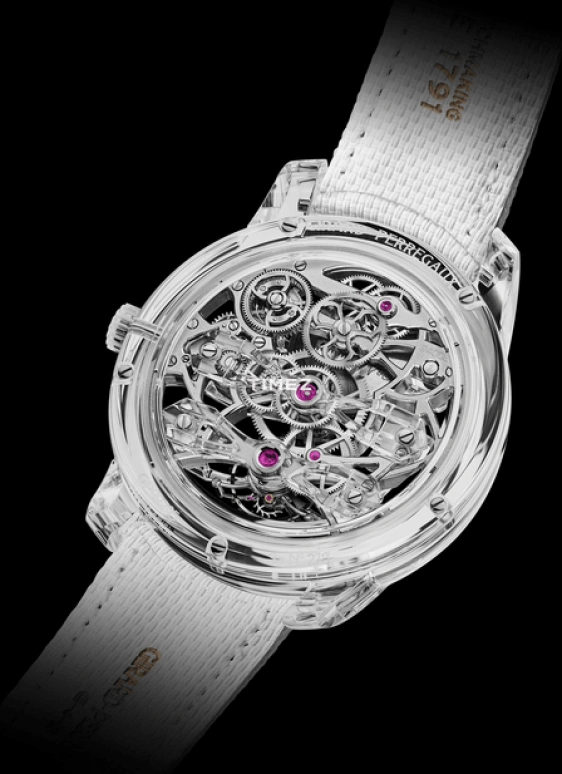 Girard-Perregaux,Bridges 46mm,46mm,Sapphire,Crystal,Skeleton,Automatic,Tourbillon,Sapphire,Crystal Glass,99295,99295-43-3314-5CC