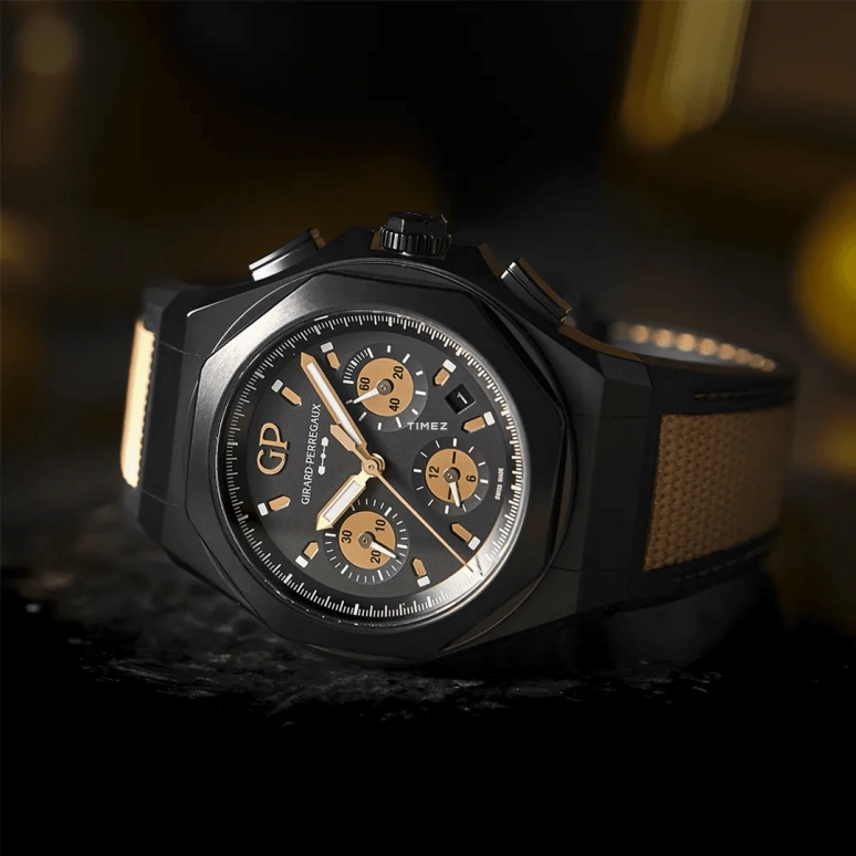 Girard-Perregaux,Laureato 44mm,44mm,Titanium,Black,Automatic,Chronograph,Day,81060,81060-21-492-FH3A