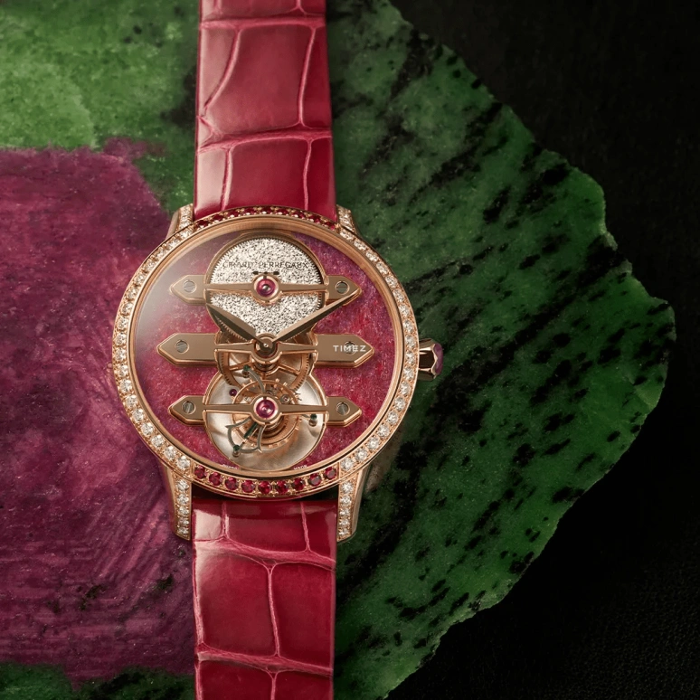 Girard-Perregaux,Bridges 38mm,38mm,Rose Gold,Red,Automatic,Tourbillon,Sapphire,Crystal Glass,99242B52CH01,99242B52CH01-CKHA