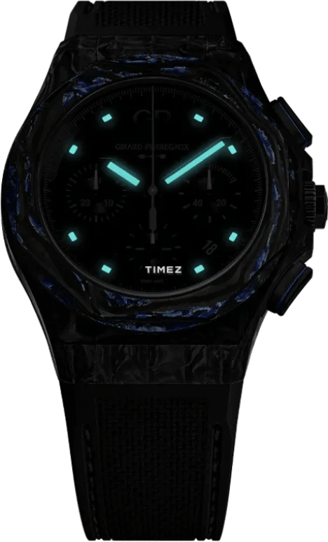 Girard-Perregaux,Laureato 44mm,44mm,Carbon,Fiber Glass,Black,Automatic,Chronograph,Day,81060,81060-36-694-FH6A