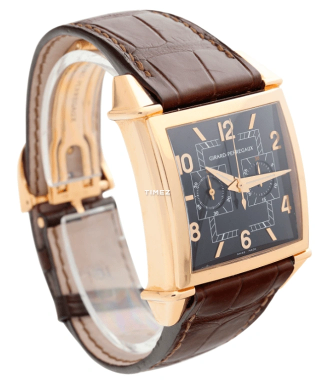 Girard-Perregaux,Vintage 1945 32x34.20mm,32x34.20mm,Rose Gold,Black,Automatic,Chronograph,36hours,25820,25820-52-651-BA6A