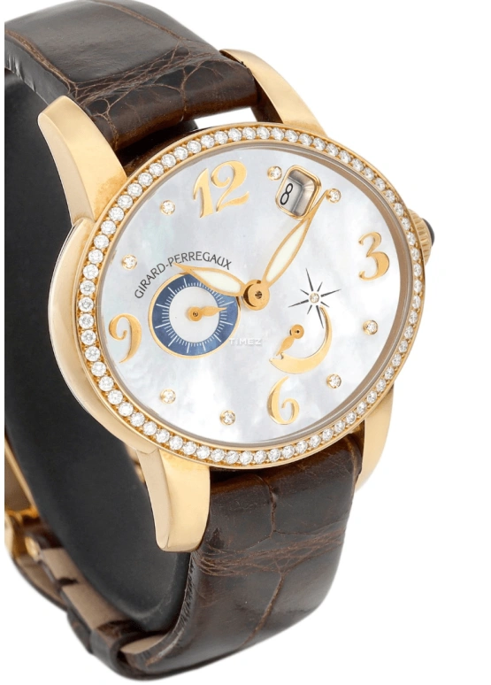 Girard-Perregaux,Cat's Eye 35.25x30.25mm,35.25x30.25mm,Rose Gold,Blue,Automatic,Date,Day,Power Reserve Indicator,80480D52A761,80480D52A761-JKBA