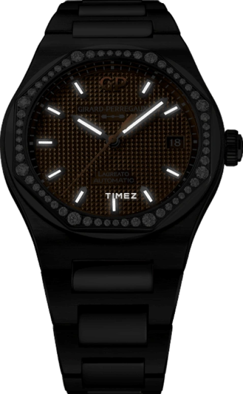 Girard-Perregaux,Laureato 38mm,38mm,Stainless Steel,Copper,Gold,Automatic,Day,Sapphire,Crystal Glass,81005,81005-11S3320-1CM