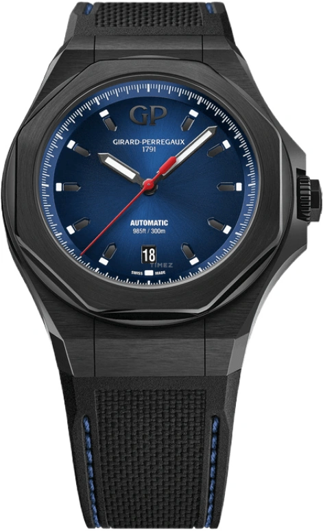 Girard-Perregaux,Laureato 44mm,44mm,Titanium,Blue,Automatic,Day,46hours,81070,81070-21-491-FH6A