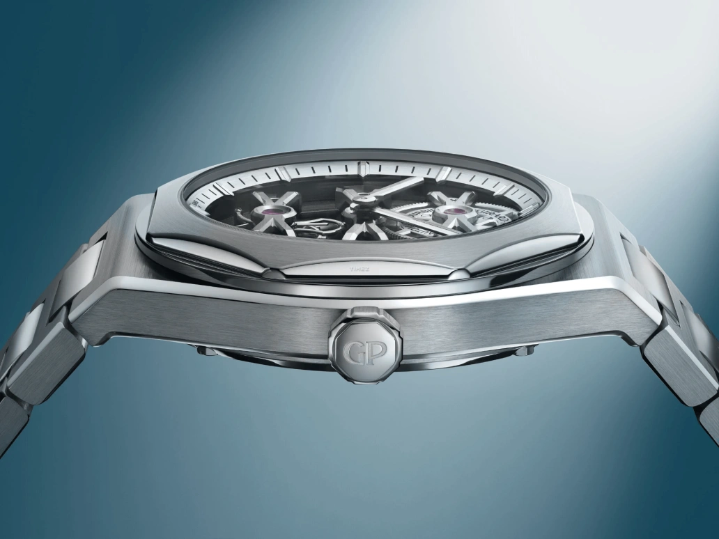 Girard-Perregaux,Laureato 41mm,41mm,White Gold,Stainless Steel,Silver,Automatic,Tourbillon,55hours,99112,99112-58-3576-1CM