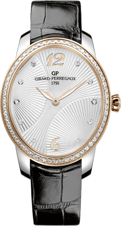 Girard-Perregaux,Cat's Eye 34.72mm,34.72mm,Rose Gold,Cream,Automatic,80493D56A162,80493D56A162-CK6A