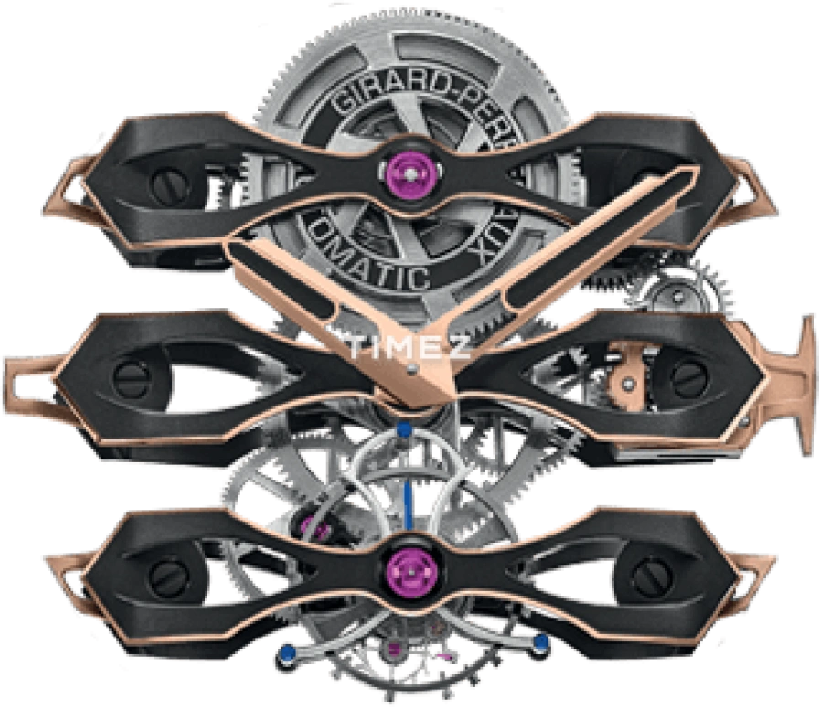 Girard-Perregaux,Bridges 44mm,44mm,Pink Gold,Skeleton,Automatic,Tourbillon,60hours,99296,99296-52-3434-5CC