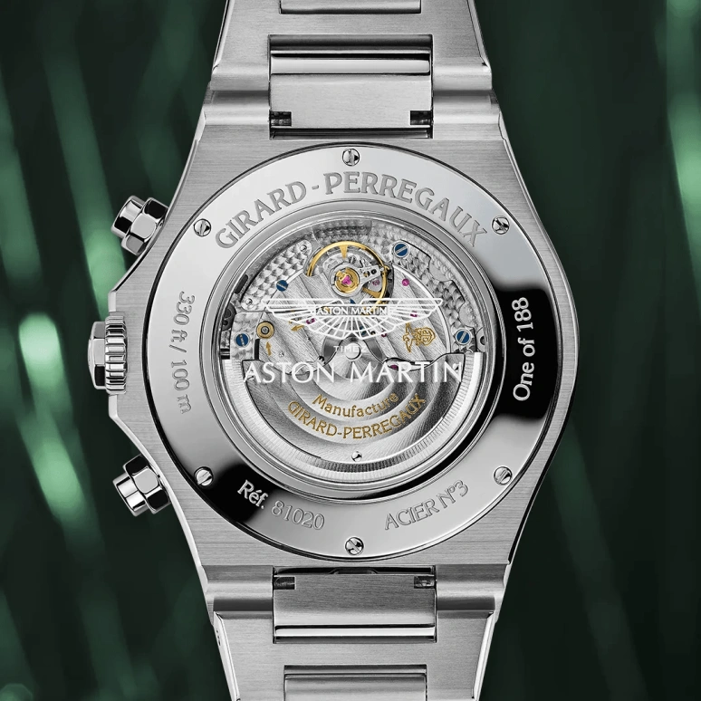 Girard-Perregaux,Laureato 42mm,42mm,Stainless Steel,Green,Automatic,Chronograph,Day,81020,81020-11-001-11A