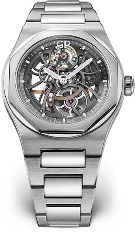 Girard-Perregaux,Laureato 42mm,42mm,Stainless Steel,Skeleton,Automatic,54hours,In-house Caliber,81015,81015-11-001-11A