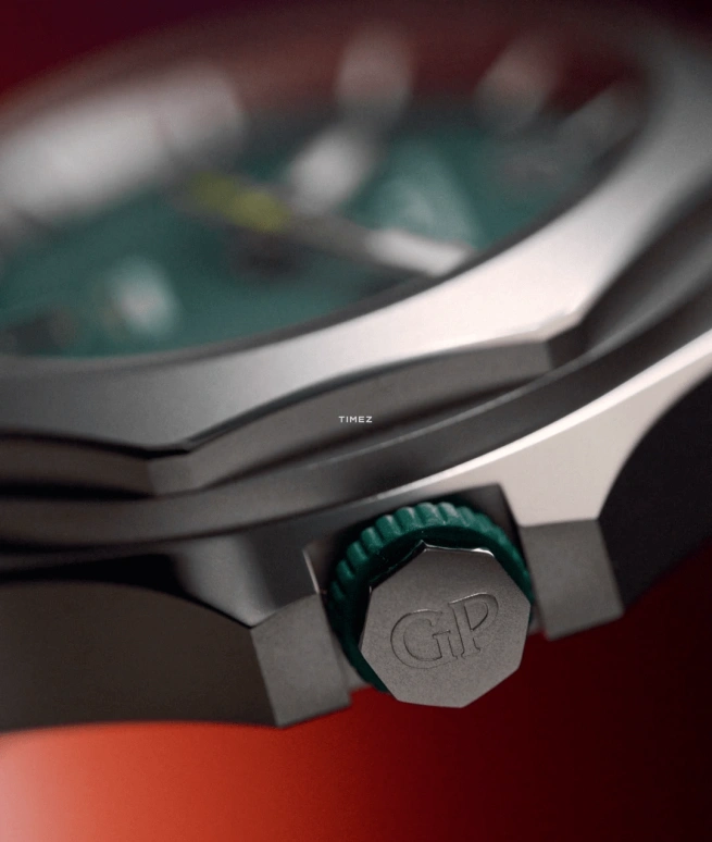 Girard-Perregaux,Laureato 44mm,44mm,Titanium,Green,Automatic,Day,46hours,81070,81070-21-3405-1CX