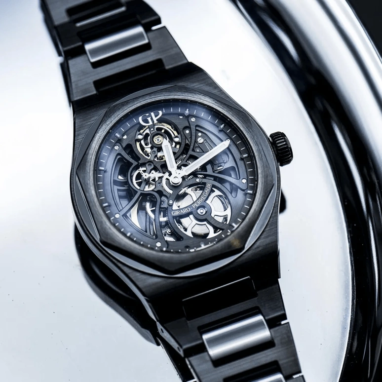 Girard-Perregaux,Laureato 42mm,42mm,Ceramic,Skeleton,Automatic,54hours,In-house Caliber,81015,81015-32-001-32A