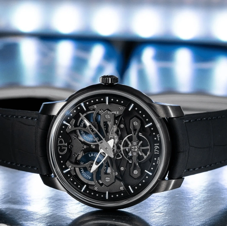Girard-Perregaux,Bridges 45mm,45mm,Titanium,Black,Automatic,Tourbillon,54hours,84000,84000-21-632-BH6A