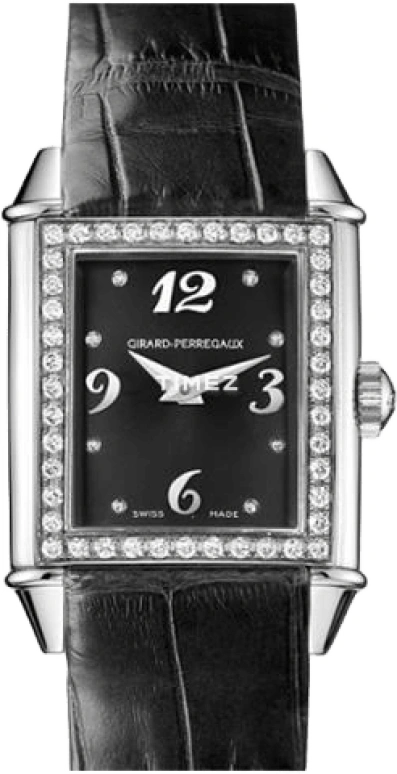 Girard-Perregaux,Heritage 23.50x23mm,23.50x23mm,Stainless Steel,Black,Handwound,36hours,In-house Caliber,25890D,25890D-11A-661-BK2A