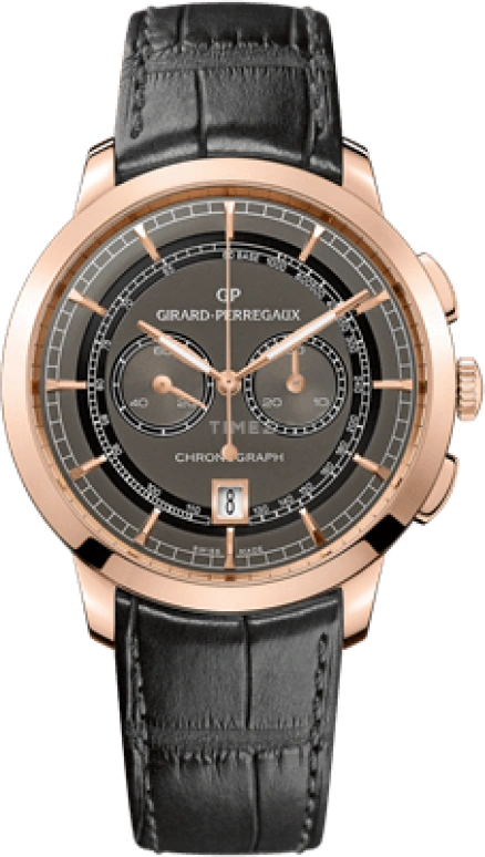 Girard-Perregaux,1966 40mm,40mm,Pink Gold,Grey,Handwound,Chronograph,Day,49529,49529-52-231-BA6A