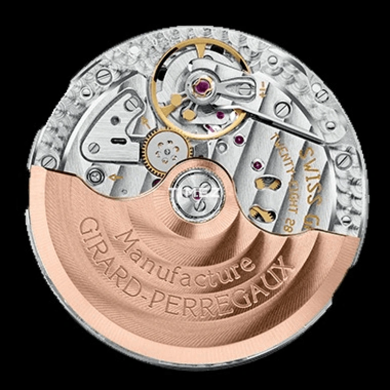 Girard-Perregaux,Laureato 42mm,42mm,Rose Gold,Blue,Handwound,Day,Sapphire,Glass,81010,81010-52-436-BB4A