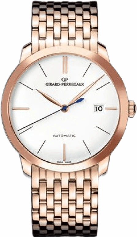 Girard-Perregaux,1966 38mm,38mm,Pink Gold,Silver,Automatic,Day,46hours,49525,49525-52-131-52A