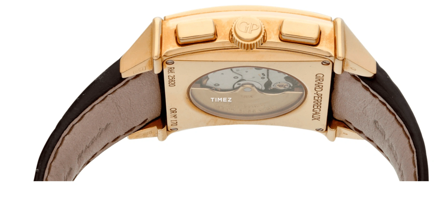 Girard-Perregaux,Vintage 1945 32x34.20mm,32x34.20mm,Rose Gold,Black,Automatic,Chronograph,36hours,25820,25820-52-651-BA6A
