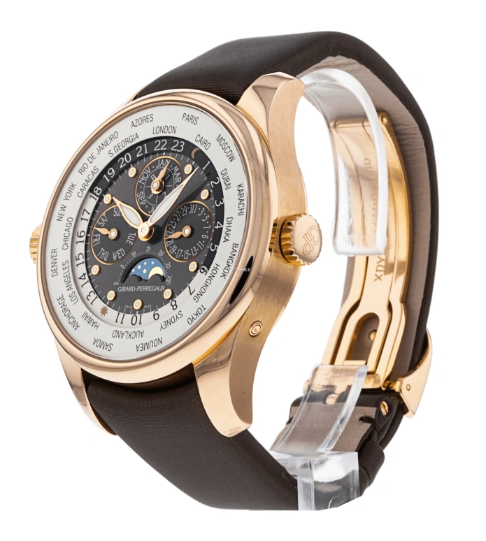 Girard-Perregaux,Heritage 41mm,41mm,Rose Gold,White,Automatic,Moonphase,Perpetual Calendar,Leap Year,Month,46hours,In-house Caliber,90280,90280-52-231-BACA