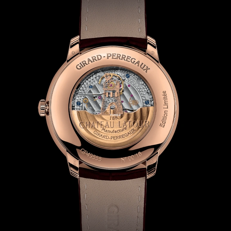 Girard-Perregaux,1966 40mm,40mm,Pink Gold,Beige,Automatic,Day,Sapphire,Crystal Glass,49555,49555-52-3160-2GC