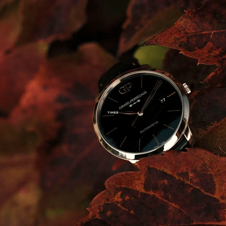 Girard-Perregaux,1966 40mm,40mm,Stainless Steel,Black,Automatic,Day,46hours,49555,49555-11-632-BB60