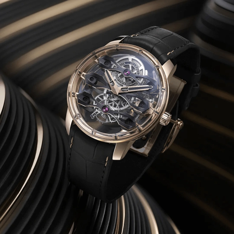 Girard-Perregaux,Bridges 44mm,44mm,Rose Gold,Skeleton,Automatic,Tourbillon,Sapphire,Crystal Glass,99296,99296-52-001-BA6A