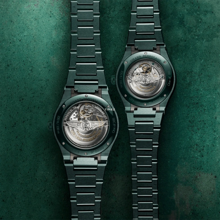 Girard-Perregaux,Laureato 38mm,38mm,Ceramic,Green,Automatic,Day,Sapphire,Crystal Glass,81005,81005-32-3080-1CX