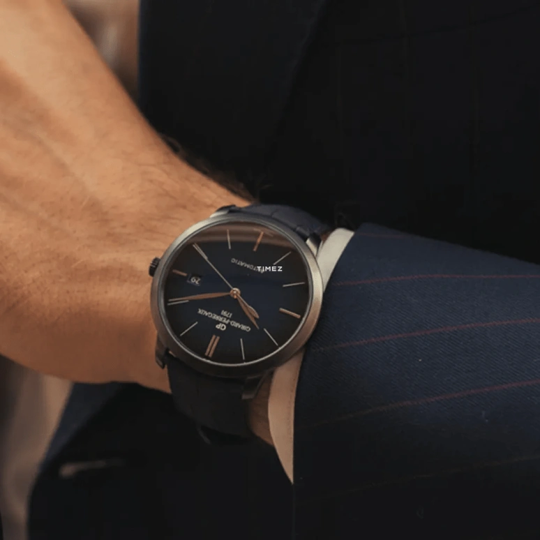 Girard-Perregaux,1966 40mm,40mm,Stainless Steel,Gradient,Blue,Automatic,Day,46hours,49555,49555-11-433-BH6A