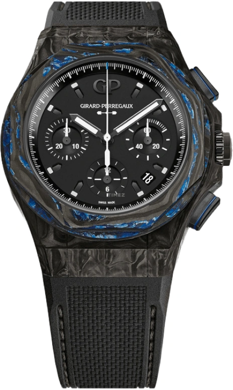 Girard-Perregaux,Laureato 44mm,44mm,Carbon,Fiber Glass,Black,Automatic,Chronograph,Day,81060,81060-36-694-FH6A