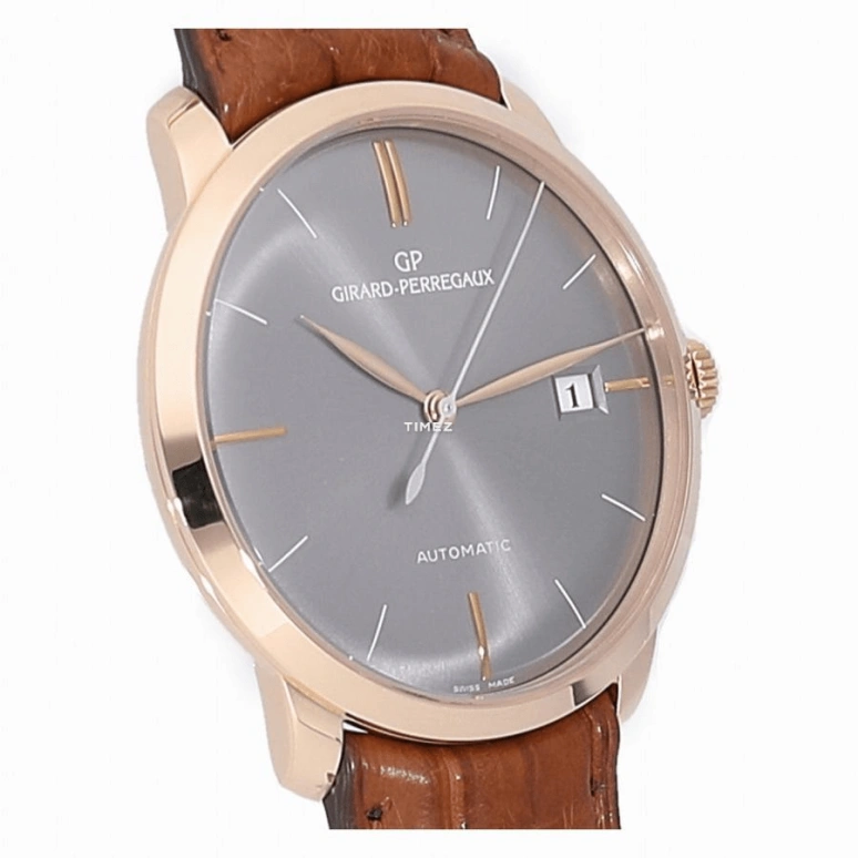 Girard-Perregaux,1966 38mm,38mm,Rose Gold,Black,Automatic,Day,46hours,49525,49525-52-232-BKCA
