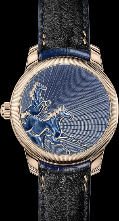 Girard-Perregaux,Bridges 43mm,43mm,Rose Gold,Blue,Rose Gold,Automatic,Tourbillon,Sapphire,Crystal Glass,99274,99274-52-000-BA6A