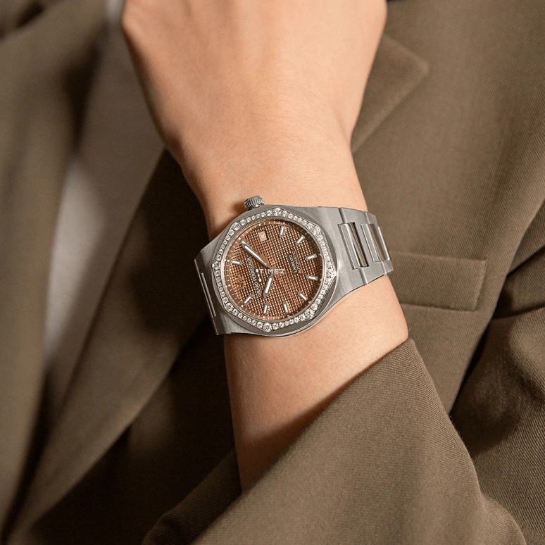 Girard-Perregaux,Laureato 38mm,38mm,Stainless Steel,Copper,Gold,Automatic,Day,Sapphire,Crystal Glass,81005,81005-11S3320-1CM